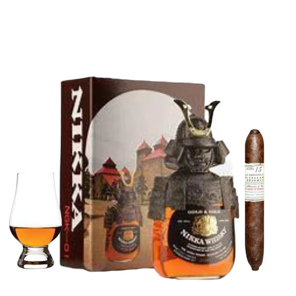 Gift Set Bundle Nikka G G Military And Samurai Commander Cigar Glencairn