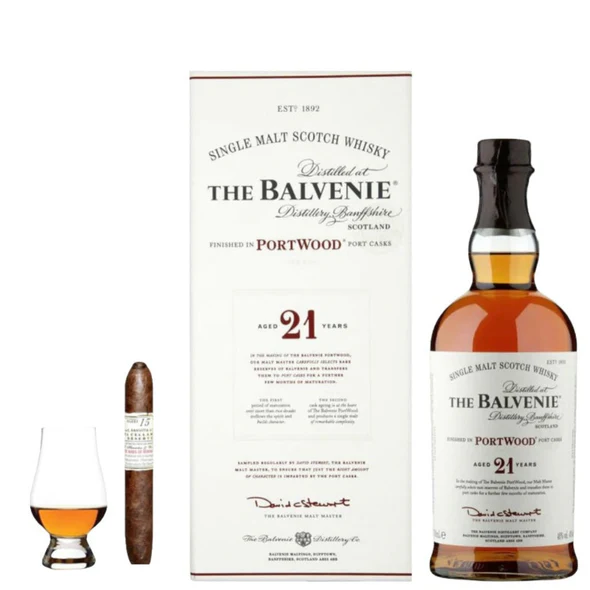 The Balvenie 21 Port Wood Gift Set